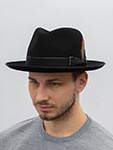 Шляпа STETSON арт. 2118101 FEDORA WOOLFELT (черный)